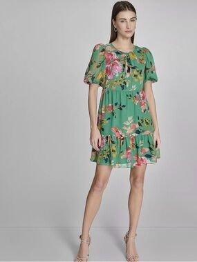 Harper Rose Green Floral Dress